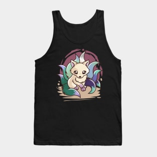 Gay Man Pride Cute Kitsune Tank Top